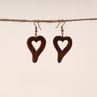 sheesham wood earrings