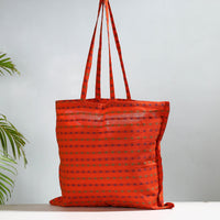 Orange - Jacquard Cotton Jhola Bag