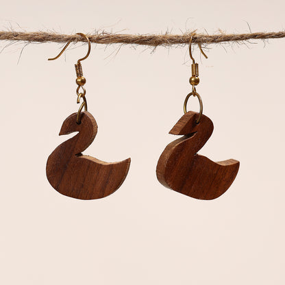 sheesham wood earrings