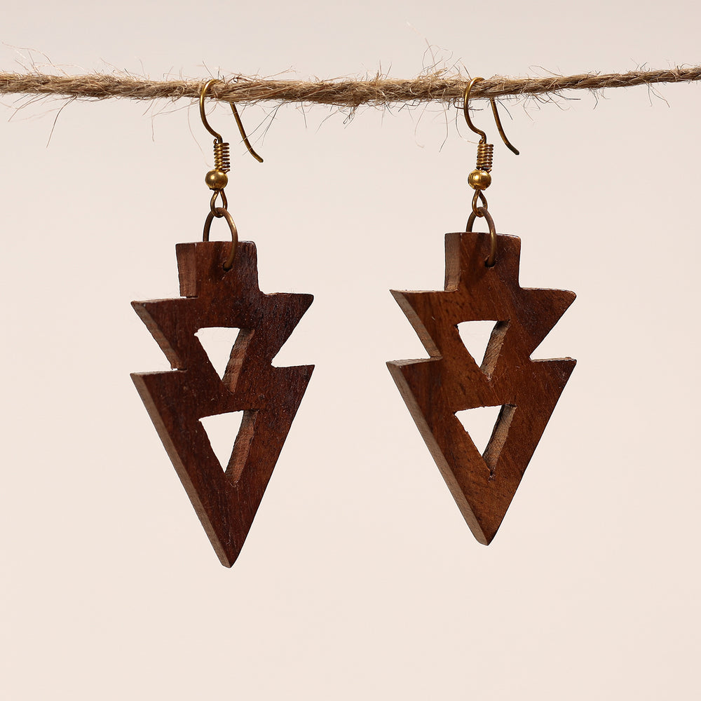 sheesham wooden earrings