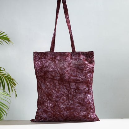 Purple - Hand Batik Printed Cotton Jhola Bag