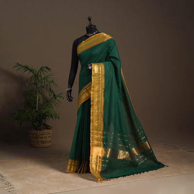 Green - kandangi chettinad cotton saree with border 88