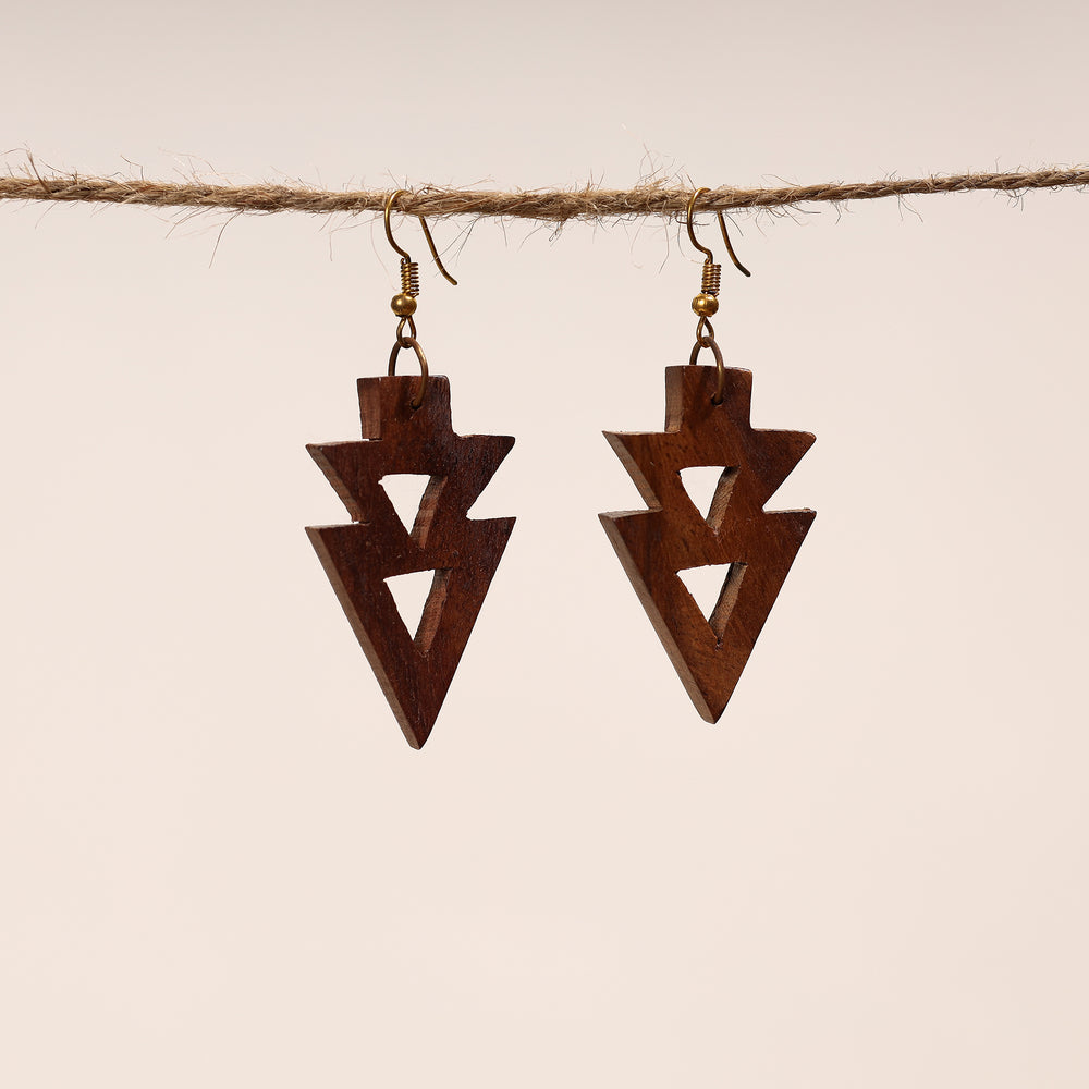 sheesham wooden earrings