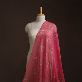 Pink - Akola Hand Block Print Kota Doria Cotton Fabric 07