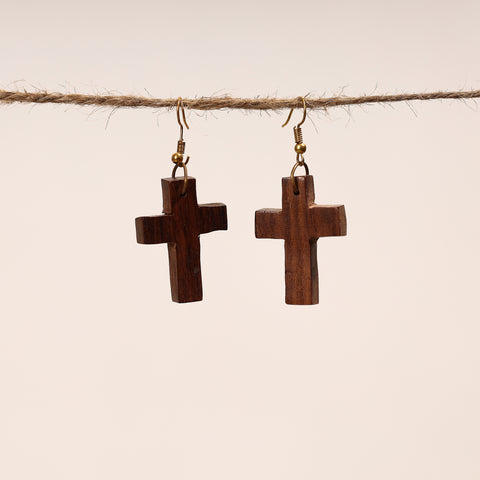 sheesham wooden earrings