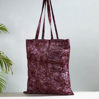 Purple - Hand Batik Printed Cotton Jhola Bag