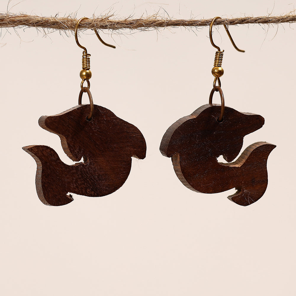 sheesham wooden earrings