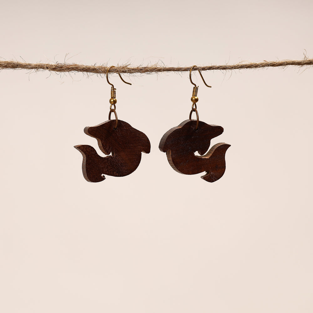 sheesham wooden earrings