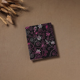 Multi colour - Handmade Paper Notebook with Eco Leaf Print Kantha Work 16