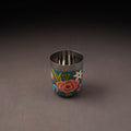 Floral Handpainted Enamelware Stainless Steel Glass 23