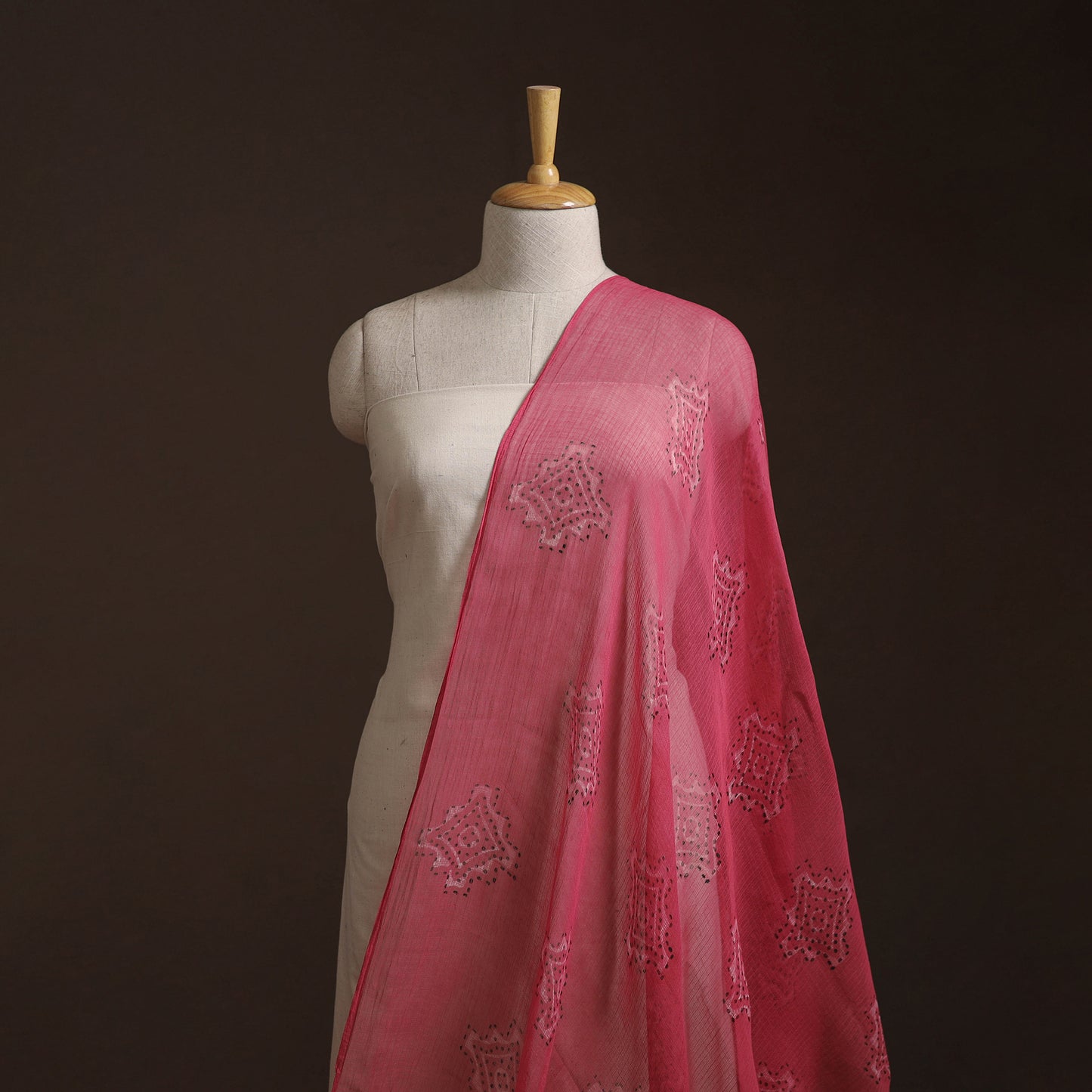 Akola Hand Block Print Kota Doria Cotton Fabric 13