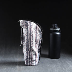  Grey Handmade Cotton 1L Water Bottle Cover