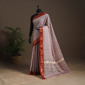 Pink - kandangi chettinad cotton saree with border 89