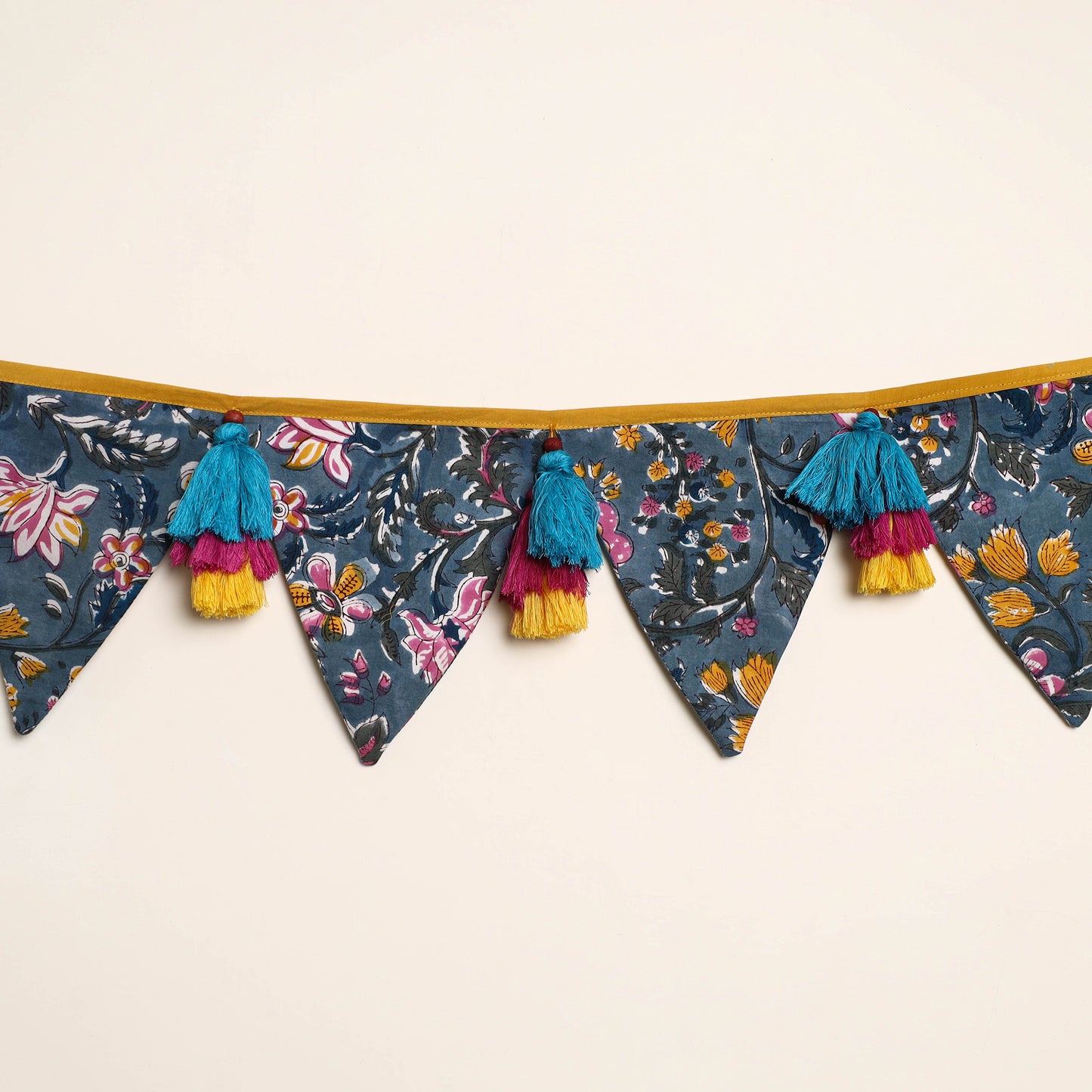  Handmade Fabric Beads & Tassels Toran