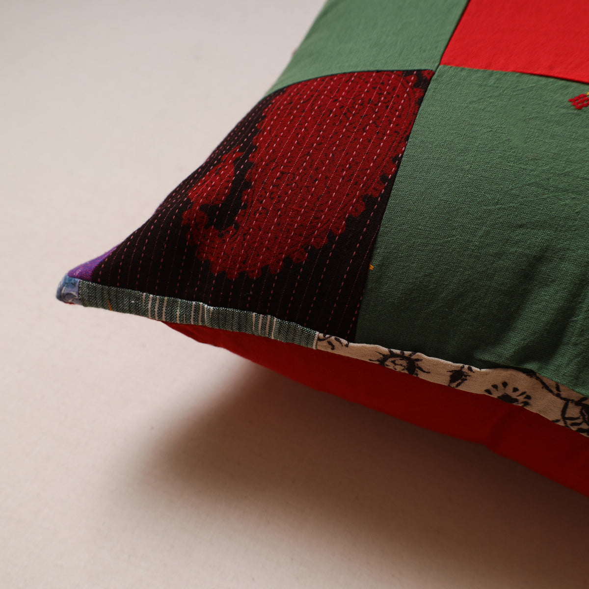 Patchwork Cushion Cover (16 x 16 in) 54