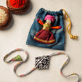  Handcrafted Embroidery Fabart Rakhi 19 