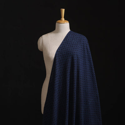 Ajrakh Hand Block Print Natural Dyed Pure Mul Cotton Fabric 06