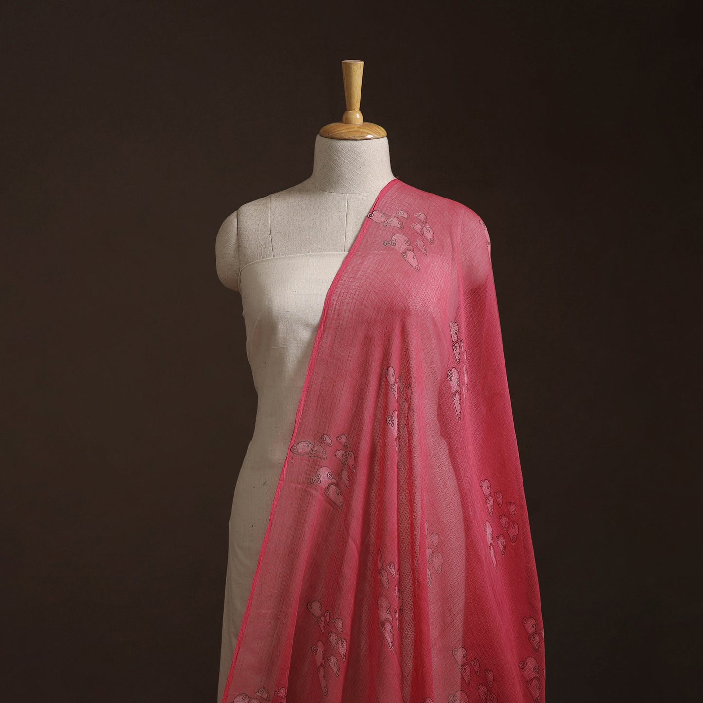Akola Hand Block Print Kota Doria Cotton Fabric 19
