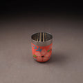 Floral Handpainted Enamelware Stainless Steel Glass 24