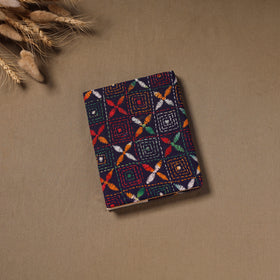 Multi colour - Handmade Paper Notebook with Eco Leaf Print Kantha Work 20