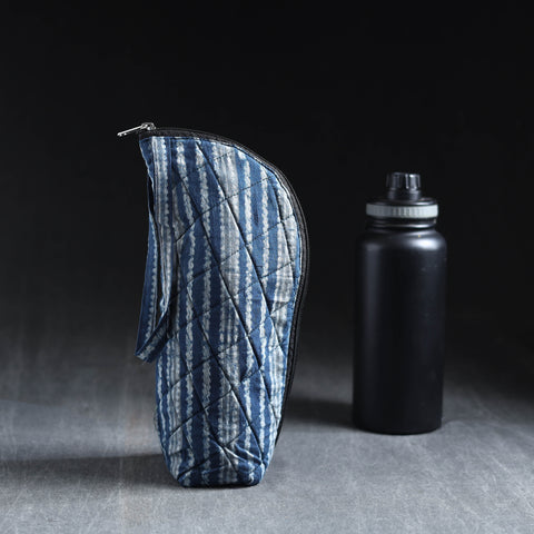  Blue Handmade Cotton 1L Water Bottle Cover