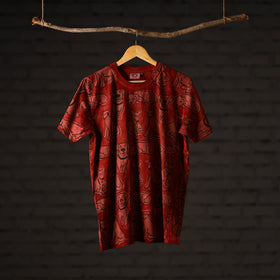 Bindaas art printed cotton unisex round neck t-shirt 40