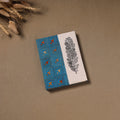 Blue - Handmade Paper Notebook with Eco Leaf Print Kantha Work 21