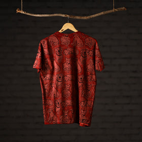 Bindaas art printed cotton unisex round neck t-shirt 40