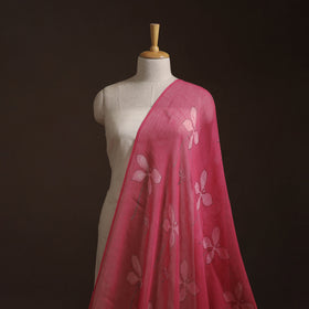 Pink - Akola Hand Block Print Kota Doria Cotton Fabric 25