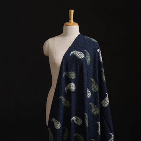 Natural Dyed Ajrakh Hand Block Print Cotton Hakoba Fabric 67