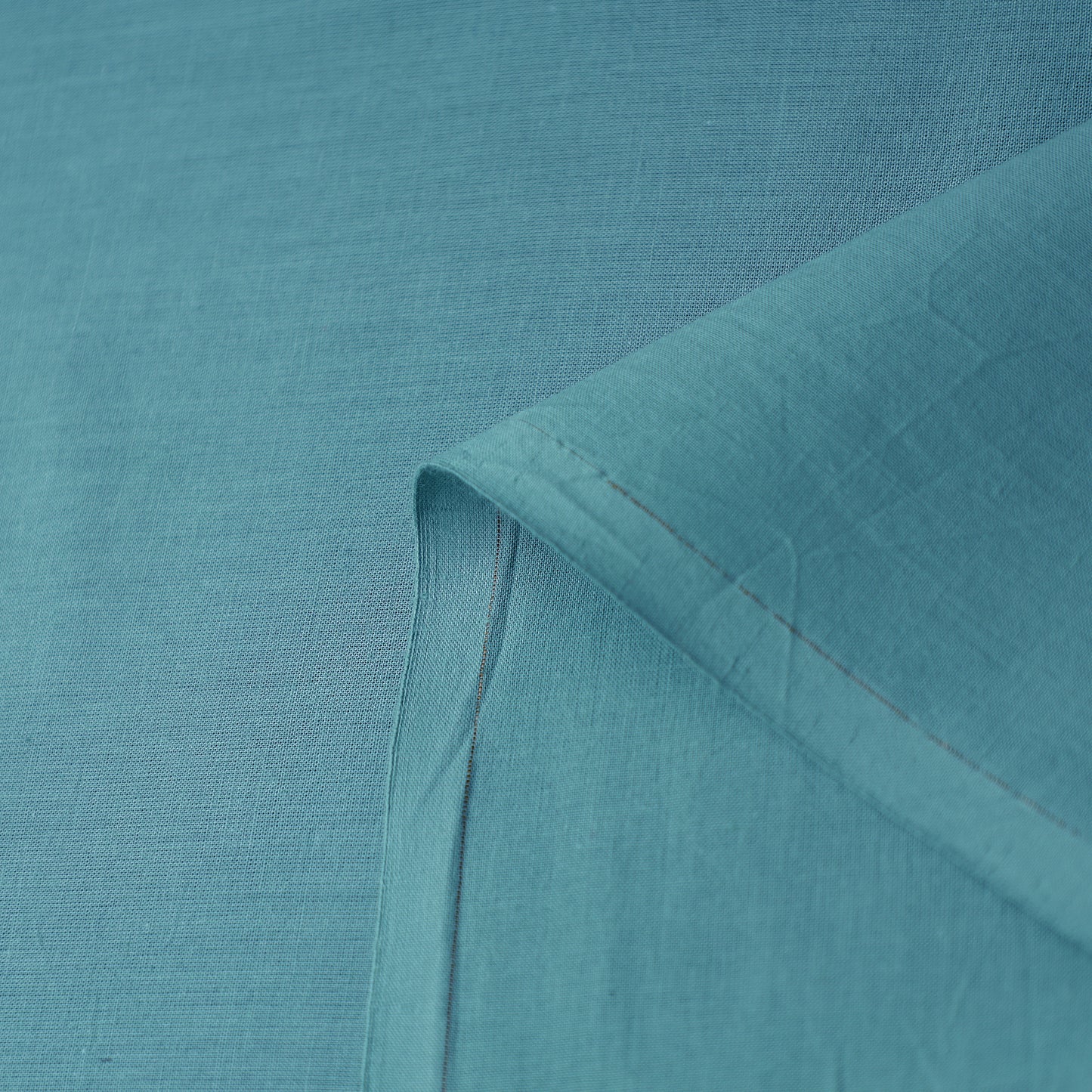 Blue - Prewashed Plain Dyed Cotton Fabric 60