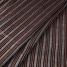 Kutch Hand Block Ajrakh Print Natural Dyed Mashru Silk Fabric 06