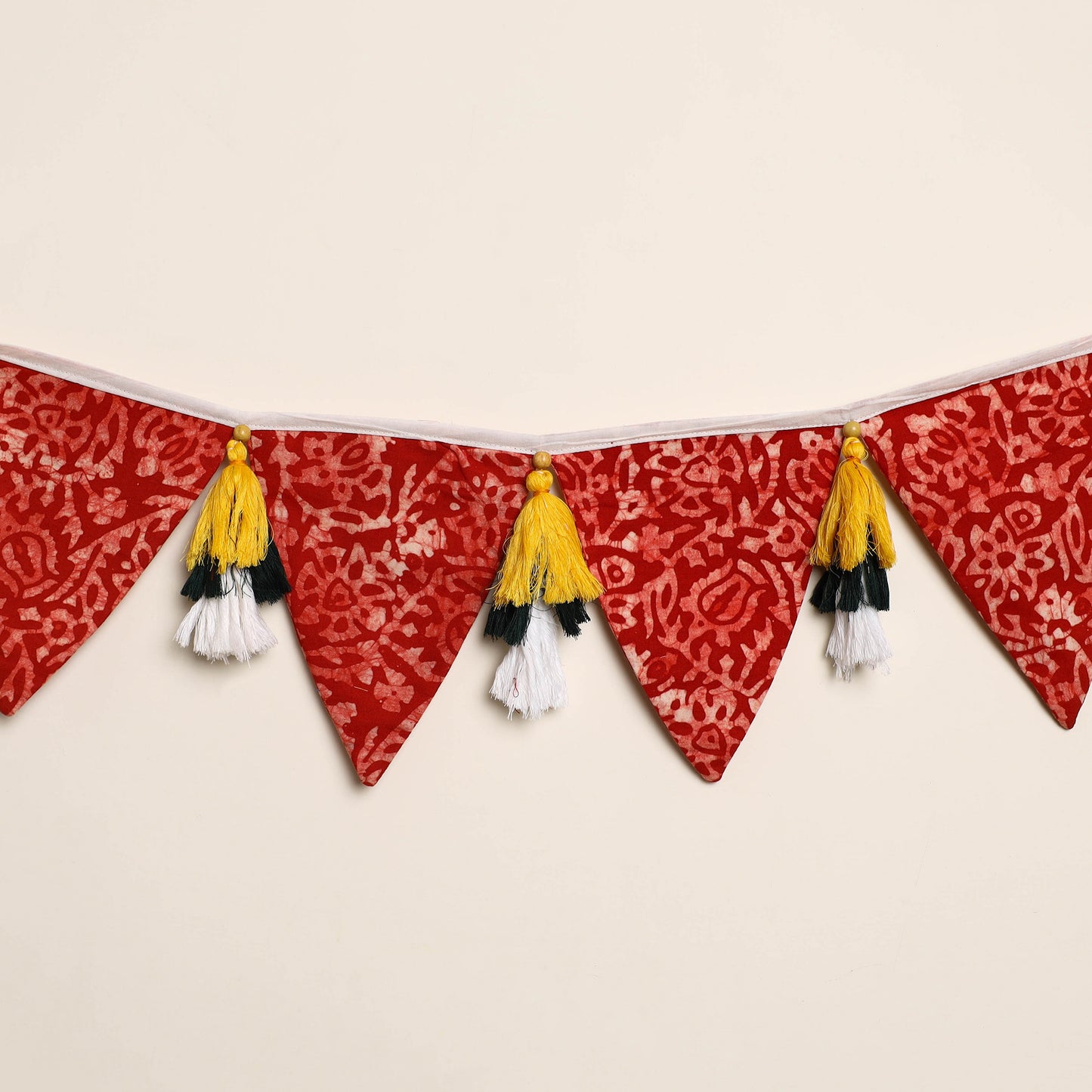  Handmade Fabric Beads & Tassels Toran