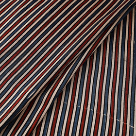 Kutch Hand Block Ajrakh Print Natural Dyed Mashru Silk Fabric 07