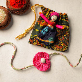 Buy Handcrafted Flower Fabart Rakhi 32 Online at iTokri.com