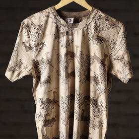 Bindaas art printed cotton unisex round neck t-shirt 31