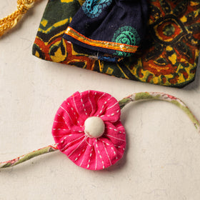 Buy Handcrafted Flower Fabart Rakhi 32 Online at iTokri.com