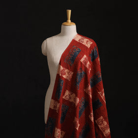 Natural Dyed Ajrakh Hand Block Print Cotton Hakoba Fabric 81