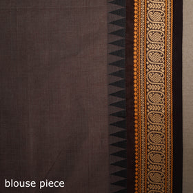 Brown - kandangi chettinad cotton saree with border 93