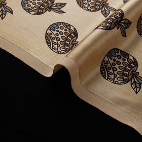 Kutch Hand Block Ajrakh Print Natural Dyed Mashru Silk Fabric 09