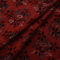 Natural Dyed Ajrakh Hand Block Print Cotton Hakoba Fabric 86
