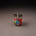 Floral Handpainted Enamelware Stainless Steel Glass 34