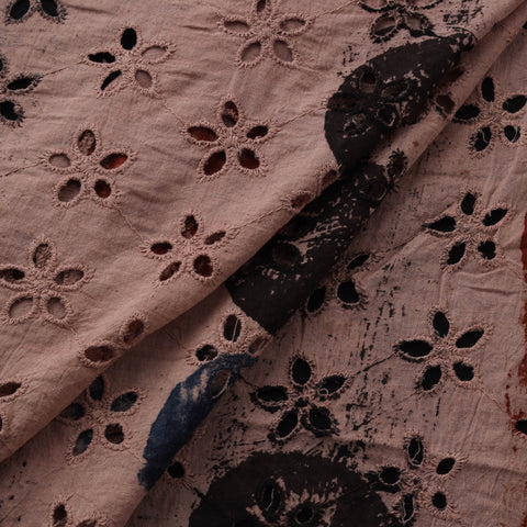 Natural Dyed Ajrakh Hand Block Print Cotton Hakoba Fabric 87