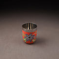Floral Handpainted Enamelware Stainless Steel Glass 35
