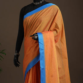 Orange - kandangi chettinad cotton saree with border 95