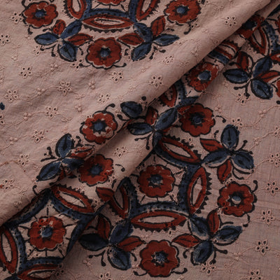 Natural Dyed Ajrakh Hand Block Print Cotton Hakoba Fabric 88