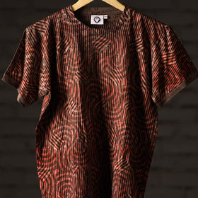  Bindaas Block Art Printed Cotton Unisex Round Neck T-shirt 