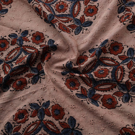 Natural Dyed Ajrakh Hand Block Print Cotton Hakoba Fabric 88