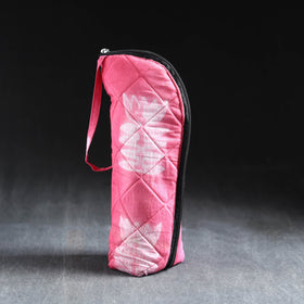 Pink Handmade Cotton 1L Water Bottle Cover