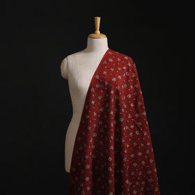 Kutch Hand Block Ajrakh Print Natural Dyed Cotton Fabric 04